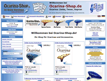 Tablet Screenshot of ocarina-shop.de